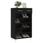 vidaXL Schuhschrank Schwarz 60x35x105 cm Holzwerkstoff vidaXL Schuhschrank Schwarz 60x35x105 cm Holzwerkstoff