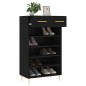 vidaXL Schuhschrank Schwarz 60x35x105 cm Holzwerkstoff vidaXL Schuhschrank Schwarz 60x35x105 cm Holzwerkstoff