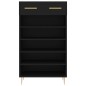 vidaXL Schuhschrank Schwarz 60x35x105 cm Holzwerkstoff vidaXL Schuhschrank Schwarz 60x35x105 cm Holzwerkstoff