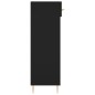 vidaXL Schuhschrank Schwarz 60x35x105 cm Holzwerkstoff vidaXL Schuhschrank Schwarz 60x35x105 cm Holzwerkstoff