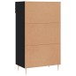 vidaXL Schuhschrank Schwarz 60x35x105 cm Holzwerkstoff vidaXL Schuhschrank Schwarz 60x35x105 cm Holzwerkstoff