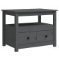 vidaXL Couchtisch Grau 71x49x55 cm Massivholz Kiefer vidaXL Couchtisch Grau 71x49x55 cm Massivholz Kiefer