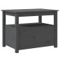 vidaXL Couchtisch Grau 71x49x55 cm Massivholz Kiefer vidaXL Couchtisch Grau 71x49x55 cm Massivholz Kiefer