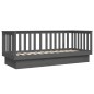 vidaXL Tagesbett Grau 90x190 cm Massivholz Kiefer vidaXL Tagesbett Grau 90x190 cm Massivholz Kiefer