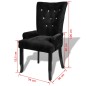 vidaXL Sessel Schwarz Samt vidaXL Sessel Schwarz Samt