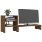 vidaXL Monitorständer Honigbraun 81x20x30 cm Massivholz Kiefer vidaXL Monitorständer Honigbraun 81x20x30 cm Massivholz Kiefer