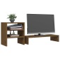 vidaXL Monitorständer Honigbraun 81x20x30 cm Massivholz Kiefer vidaXL Monitorständer Honigbraun 81x20x30 cm Massivholz Kiefer