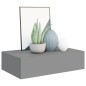 vidaXL Wand-Schubladenregale 2 Stk. Grau 40x23,5x10 cm MDF vidaXL Wand-Schubladenregale 2 Stk. Grau 40x23,5x10 cm MDF