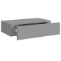 vidaXL Wand-Schubladenregale 2 Stk. Grau 40x23,5x10 cm MDF vidaXL Wand-Schubladenregale 2 Stk. Grau 40x23,5x10 cm MDF