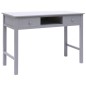 vidaXL Schreibtisch Grau 110×45×76 cm Holz vidaXL Schreibtisch Grau 110×45×76 cm Holz