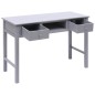 vidaXL Schreibtisch Grau 110×45×76 cm Holz vidaXL Schreibtisch Grau 110×45×76 cm Holz