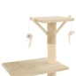 vidaXL Katzen-Kratzbaum mit Sisal-Säulen 138 cm Beige vidaXL Katzen-Kratzbaum mit Sisal-Säulen 138 cm Beige
