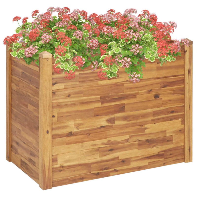 vidaXL Garten-Hochbeet 110 x 60 x 84 cm Massivholz Akazie vidaXL Garten-Hochbeet 110 x 60 x 84 cm Massivholz Akazie