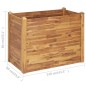 vidaXL Garten-Hochbeet 110 x 60 x 84 cm Massivholz Akazie vidaXL Garten-Hochbeet 110 x 60 x 84 cm Massivholz Akazie