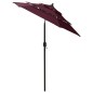 vidaXL Sonnenschirm mit Aluminium-Mast 3-lagig Bordeauxrot 2 m vidaXL Sonnenschirm mit Aluminium-Mast 3-lagig Bordeauxrot 2 m