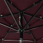 vidaXL Sonnenschirm mit Aluminium-Mast 3-lagig Bordeauxrot 2 m vidaXL Sonnenschirm mit Aluminium-Mast 3-lagig Bordeauxrot 2 m