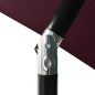 vidaXL Sonnenschirm mit Aluminium-Mast 3-lagig Bordeauxrot 2 m vidaXL Sonnenschirm mit Aluminium-Mast 3-lagig Bordeauxrot 2 m