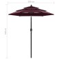 vidaXL Sonnenschirm mit Aluminium-Mast 3-lagig Bordeauxrot 2 m vidaXL Sonnenschirm mit Aluminium-Mast 3-lagig Bordeauxrot 2 m