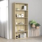 vidaXL Bücherregal 5 Fächer Sonoma-Eiche 80x30x189 cm Holzwerkstoff vidaXL Bücherregal 5 Fächer Sonoma-Eiche 80x30x189 cm Holzwerkstoff