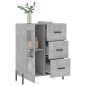 vidaXL Sideboard Betongrau 69,5x34x90 cm Holzwerkstoff vidaXL Sideboard Betongrau 69,5x34x90 cm Holzwerkstoff