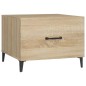 vidaXL Couchtisch mit Metallbeinen Sonoma-Eiche 50x50x40 cm vidaXL Couchtisch mit Metallbeinen Sonoma-Eiche 50x50x40 cm