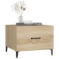 vidaXL Couchtisch mit Metallbeinen Sonoma-Eiche 50x50x40 cm vidaXL Couchtisch mit Metallbeinen Sonoma-Eiche 50x50x40 cm