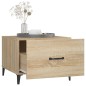 vidaXL Couchtisch mit Metallbeinen Sonoma-Eiche 50x50x40 cm vidaXL Couchtisch mit Metallbeinen Sonoma-Eiche 50x50x40 cm