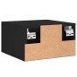 vidaXL Wand-Nachttisch Schwarz 35x35x20 cm vidaXL Wand-Nachttisch Schwarz 35x35x20 cm
