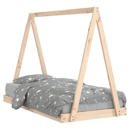 vidaXL Kinderbett 80x160 cm Massivholz Kiefer