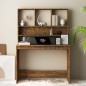 vidaXL Schreibtisch mit Regal Räuchereiche 110x45x157 cm Holzwerkstoff vidaXL Schreibtisch mit Regal Räuchereiche 110x45x157 cm Holzwerkstoff