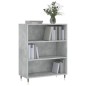 vidaXL Bücherregal Betongrau 69,5x32,5x90 cm Holzwerkstoff vidaXL Bücherregal Betongrau 69,5x32,5x90 cm Holzwerkstoff