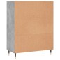 vidaXL Bücherregal Betongrau 69,5x32,5x90 cm Holzwerkstoff vidaXL Bücherregal Betongrau 69,5x32,5x90 cm Holzwerkstoff