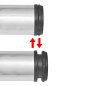 4x höhenverstellbares Tischbein Nickel gebürstet 1100 mm 4x höhenverstellbares Tischbein Nickel gebürstet 1100 mm