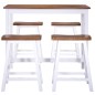 Bartisch- und Hocker-Set 5-tlg. Massivholz Bartisch- und Hocker-Set 5-tlg. Massivholz