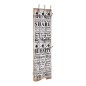 vidaXL Wandgarderobe mit 6 Haken 120 x 40 cm "FAMILY RULES" vidaXL Wandgarderobe mit 6 Haken 120 x 40 cm "FAMILY RULES"