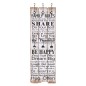 vidaXL Wandgarderobe mit 6 Haken 120 x 40 cm "FAMILY RULES" vidaXL Wandgarderobe mit 6 Haken 120 x 40 cm "FAMILY RULES"