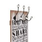 vidaXL Wandgarderobe mit 6 Haken 120 x 40 cm "FAMILY RULES" vidaXL Wandgarderobe mit 6 Haken 120 x 40 cm "FAMILY RULES"