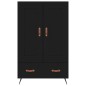 vidaXL Highboard Schwarz 69,5x31x115 cm Holzwerkstoff