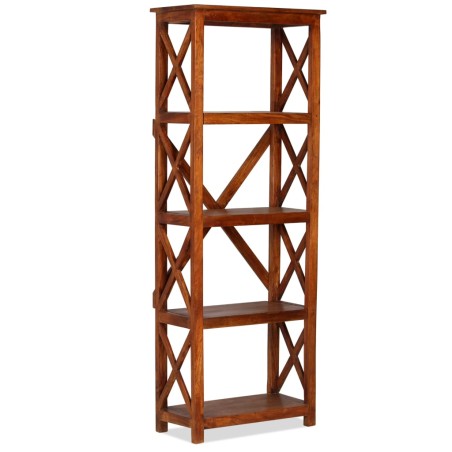 vidaXL Bücherregal Massivholz mit Honigfarbenem Finish 60x30x160 cm