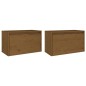vidaXL Wandschränke 2 Stk. Honigbraun 60x30x35 cm Massivholz Kiefer vidaXL Wandschränke 2 Stk. Honigbraun 60x30x35 cm Massivholz Kiefer