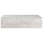 vidaXL Wandregal mit Schublade Betongrau 40x23,5x10 cm MDF vidaXL Wandregal mit Schublade Betongrau 40x23,5x10 cm MDF