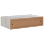 vidaXL Wandregal mit Schublade Betongrau 40x23,5x10 cm MDF vidaXL Wandregal mit Schublade Betongrau 40x23,5x10 cm MDF
