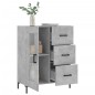 vidaXL Sideboard Betongrau 69,5x34x90 cm Holzwerkstoff vidaXL Sideboard Betongrau 69,5x34x90 cm Holzwerkstoff