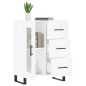 vidaXL Sideboard Hochglanz-Weiß 69,5x34x90 cm Holzwerkstoff vidaXL Sideboard Hochglanz-Weiß 69,5x34x90 cm Holzwerkstoff