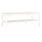vidaXL Couchtisch Weiß 110x50x40 cm Massivholz Kiefer vidaXL Couchtisch Weiß 110x50x40 cm Massivholz Kiefer