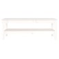 vidaXL Couchtisch Weiß 110x50x40 cm Massivholz Kiefer vidaXL Couchtisch Weiß 110x50x40 cm Massivholz Kiefer