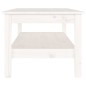 vidaXL Couchtisch Weiß 110x50x40 cm Massivholz Kiefer vidaXL Couchtisch Weiß 110x50x40 cm Massivholz Kiefer