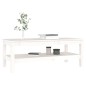 vidaXL Couchtisch Weiß 110x50x40 cm Massivholz Kiefer vidaXL Couchtisch Weiß 110x50x40 cm Massivholz Kiefer