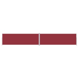 vidaXL Seitenmarkise Ausziehbar Rot 200x1200 cm
