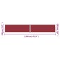 vidaXL Seitenmarkise Ausziehbar Rot 200x1200 cm vidaXL Seitenmarkise Ausziehbar Rot 200x1200 cm